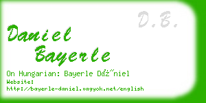 daniel bayerle business card